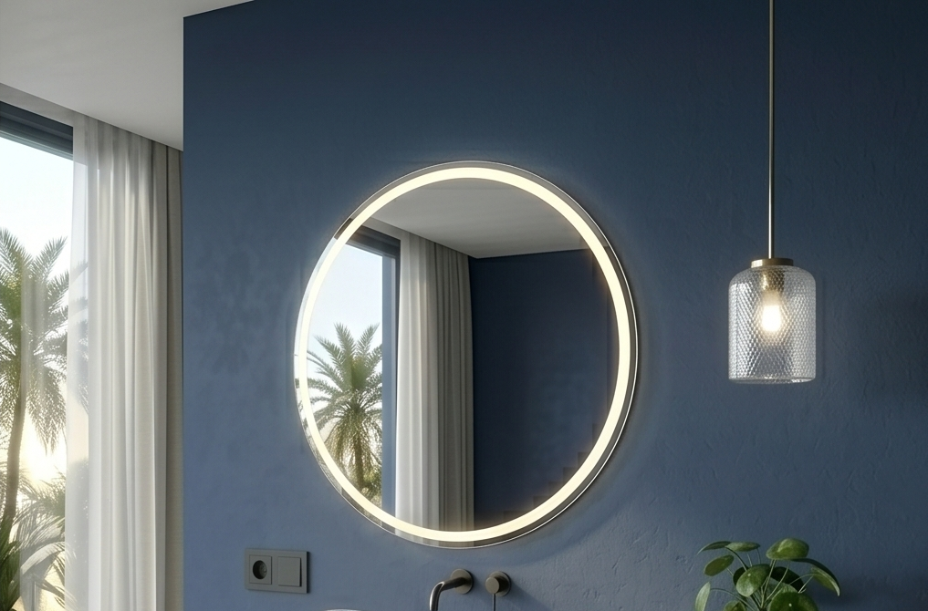 Miroir Lumineux LED Rond – Design Minimaliste et Élégant (70 cm) — photo 2