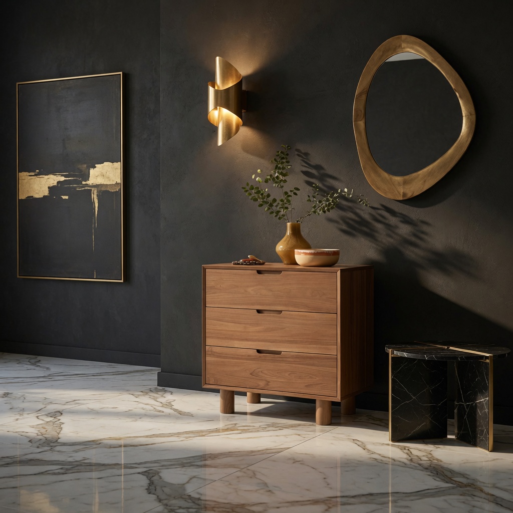 Commode en teck massif 80 cm NORDICA — photo 3