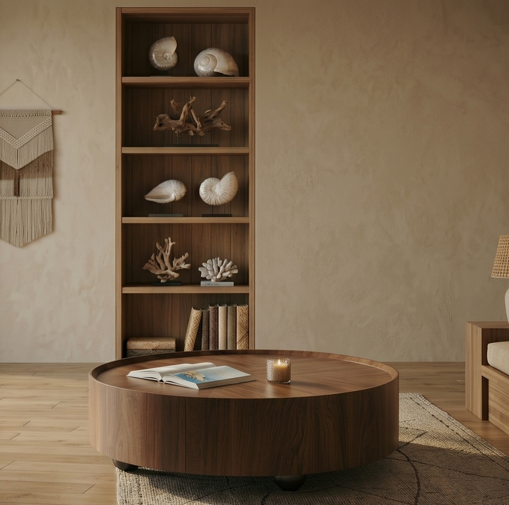 Table basse de salon avec rangement intégré LUNA – 100 cm — photo 4